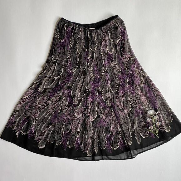 Y2K black & purple skirt - Picture 1 of 8
